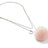 Necklace Pom Pom  Baby Pink