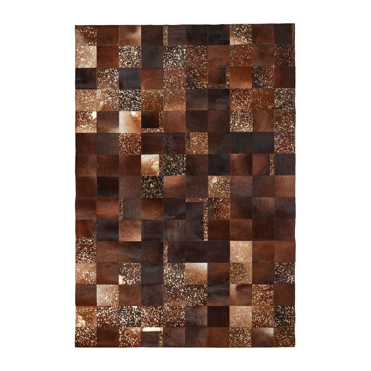 Cow Hide Design Rug Lisbon Brown
