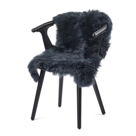 New Zealand Sheepskin | Long Wool | 90 cm Navy