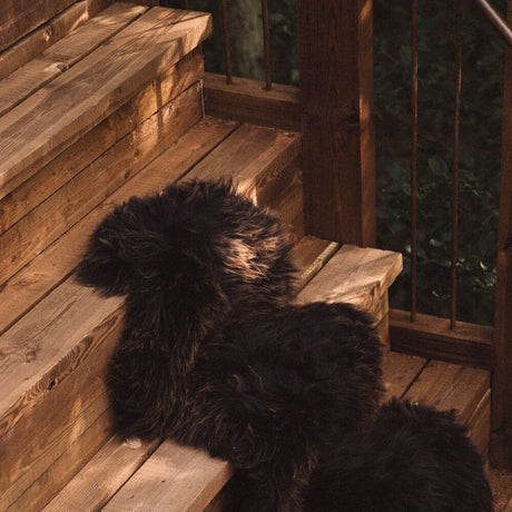 Eco Sheepskin | England | Natural Colors | 90x60 cm Natural Dark Brown