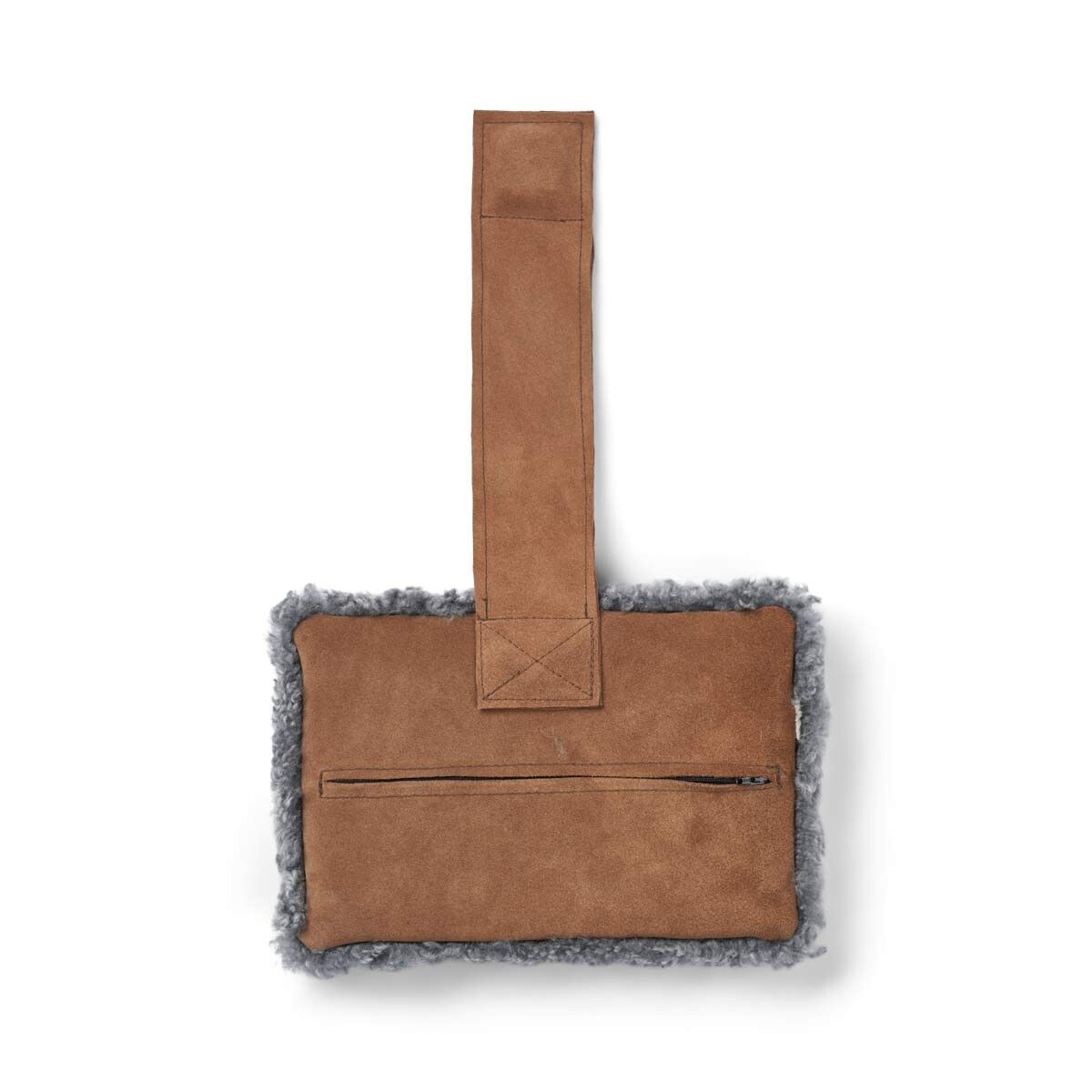Head Rest | Short wool Light Grey