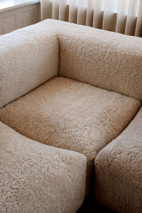Julian Modular Sofa | Corner, Middle and End Section | New Zealand Curly Pearl