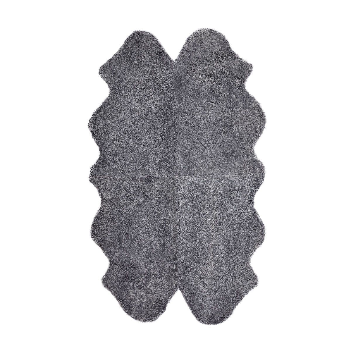Premium | New Zealand Sheepskin | Short Curly Wool | Rug 180x110 cm Light Grey Snow Top