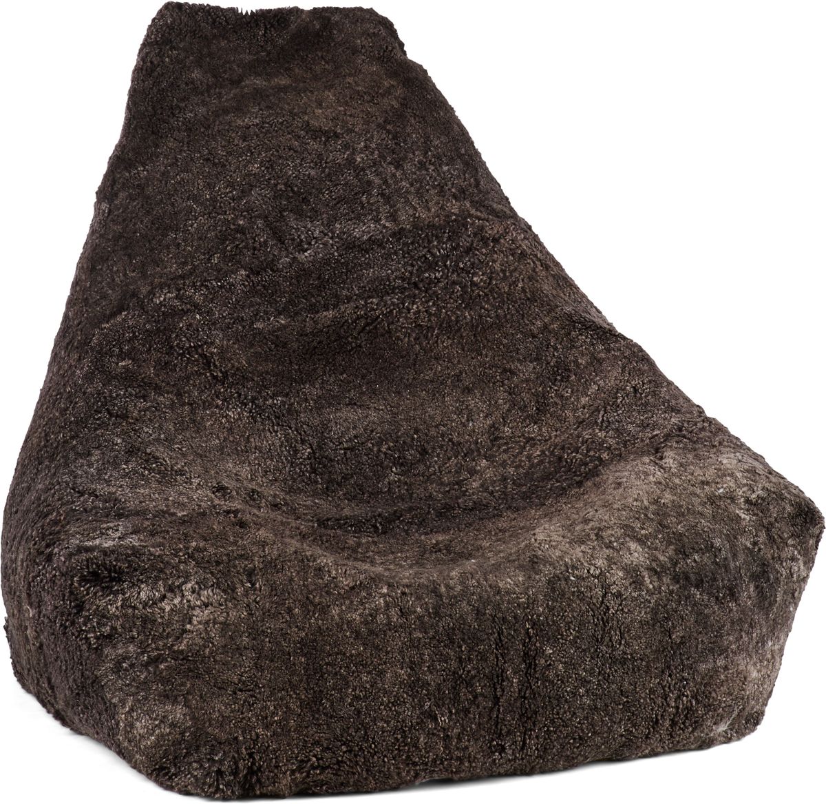 Sheepskin Bean Bag Chair | Short Wool | 100x100x80 cm Cappuccino