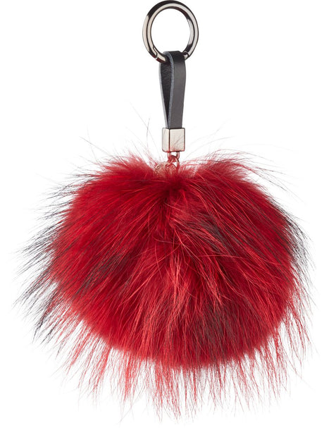 Pom Pom Keyring  Rouge