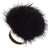 Ring Pom Pom Black