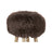 Theodor Stool + Cover | Oak Legs | New Zealand Sheepskin Walnut