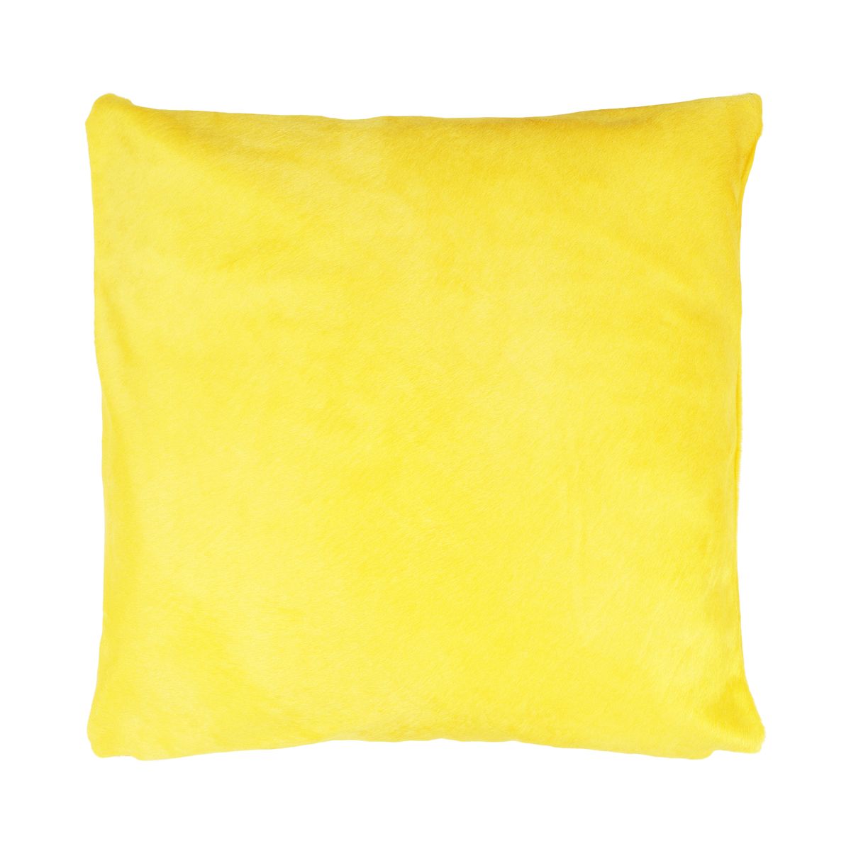 Premium Cowhide Cushion | Doublesided | Pattern  Bright Yellow