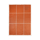 Addison Throw | Double Face Sheepskin | Short Wool Leather Brown/Ivory