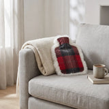 Hot Water Bottle | Sheepskin and Wool | 37x27 cm Lindsay Tartan/Ivory