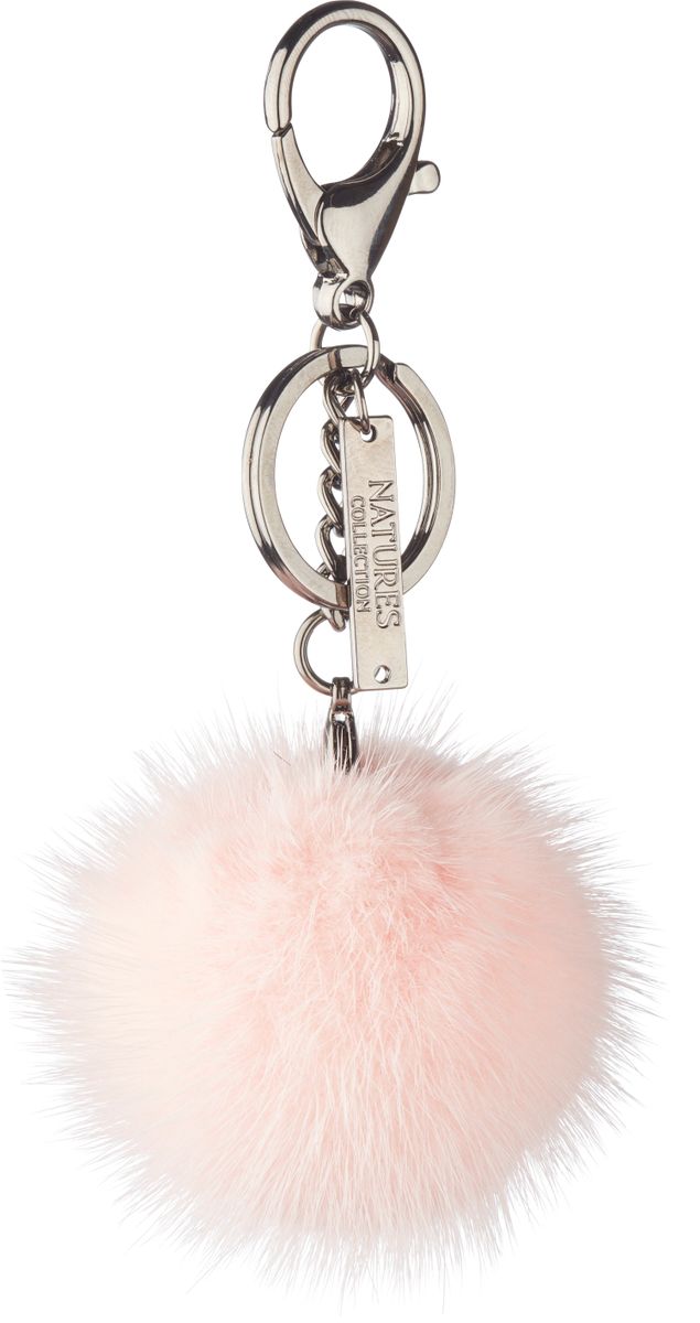 Pom Pom Keyring Black Metal