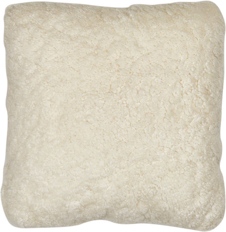 Short-Wool Sheepskin Cushion | Doublesided | 56x56 cm Ivory