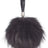 Pom Pom Keyring  Black