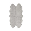 Quadruple Sheepskin Rug | New Zealand | Short Wool Curly | 170x110 cm Grey