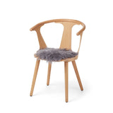 Seat Cover | Long Wool | ø34 cm Steel