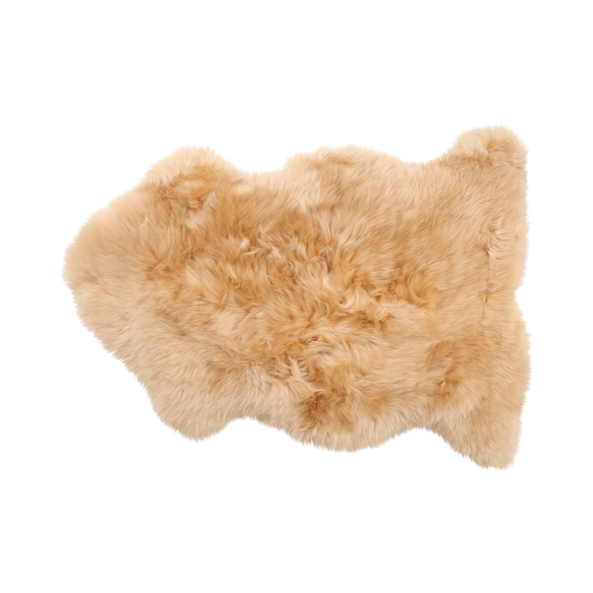 Merino Sheepskin Dyed | New Zealand | Long Wool | approx. 90x60 cm Golden Tan