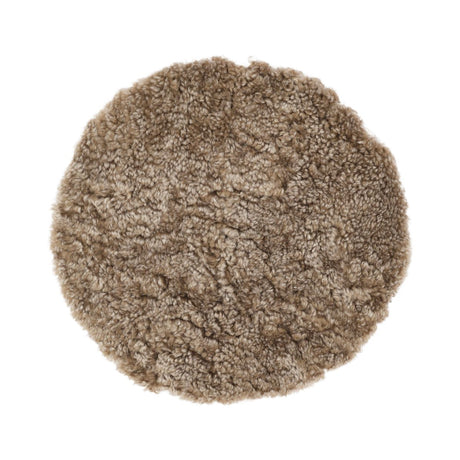 Short Wool Seat Cover | New Zealand | Ø34 cm Sahara