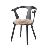 Long Wool Sheepskin Seat Cover | Ø38 cm Warm Sand