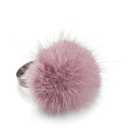 Ring Pom Pom Light Purple