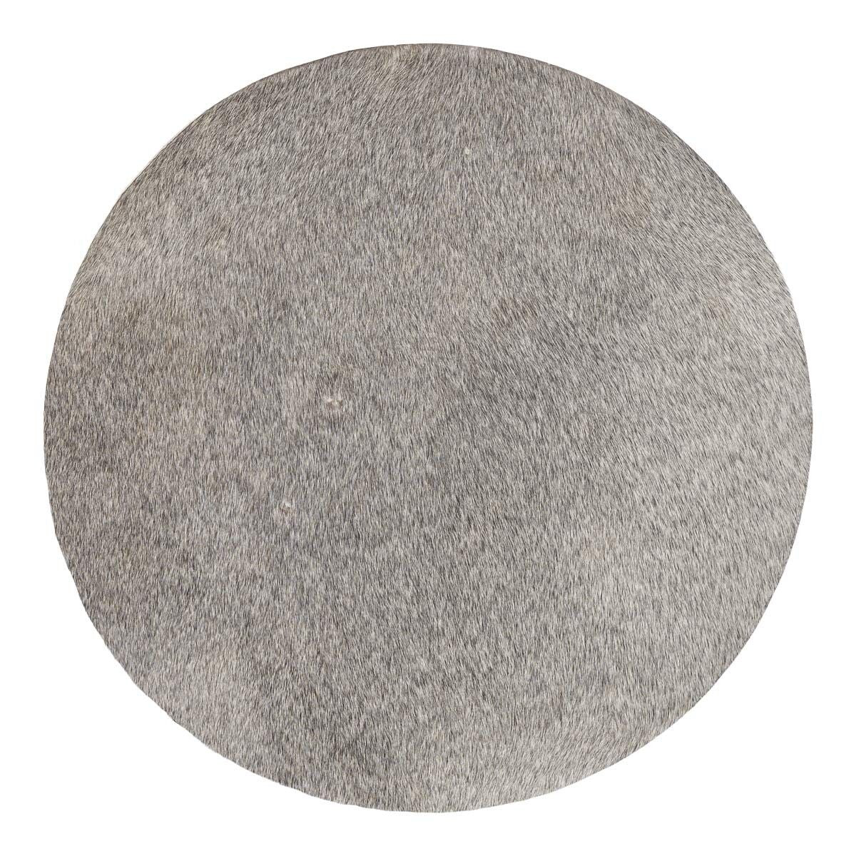 Brazilian Cowhide Placemat | Ø37 cm Natural Grey