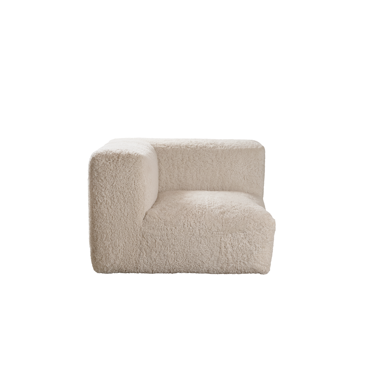 Julian Modular Sofa | Corner, Middle and End Section | New Zealand Curly Pearl