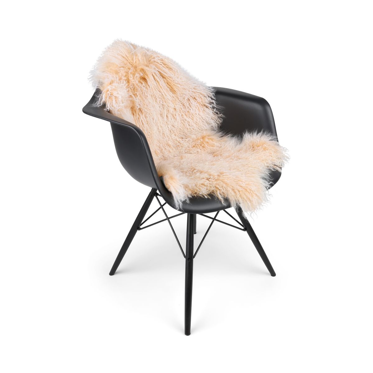Curly Sheepskin | Mongolian | 85x50 cm Arctic Sunrise