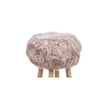 New Zealand Sheepskin Stool Cover | Ø35xH17 cm Dove