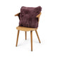 Sheepskin Cushion | Long Wool | New Zealand | 50x50 cm Aubergine
