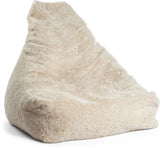 Sheepskin Bean Bag Chair | Short Wool Pearl