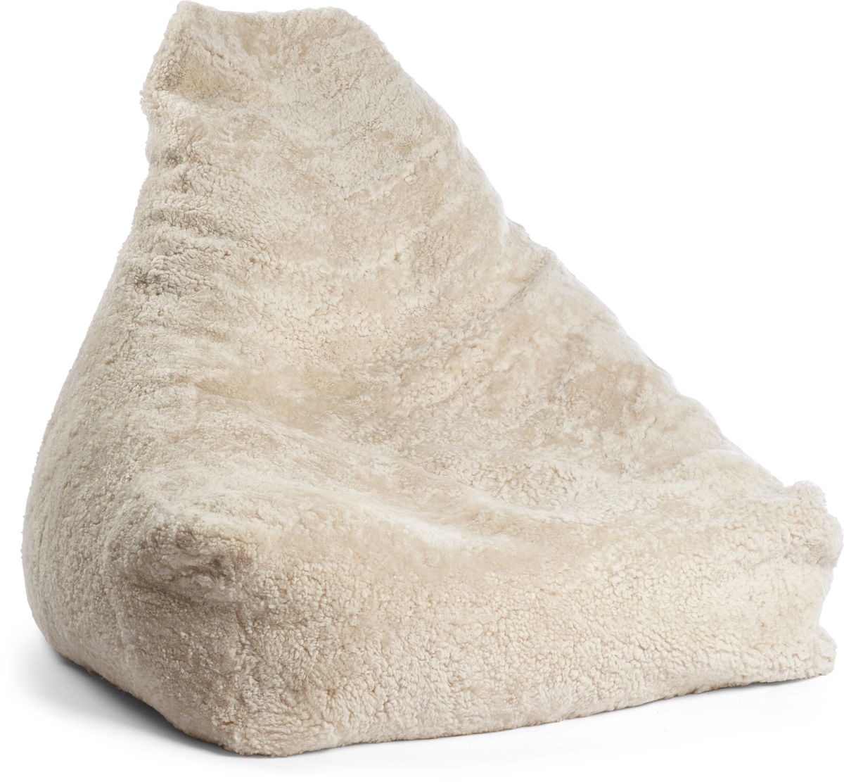 Sheepskin Bean Bag Chair | Short Wool | 100x100x80 cm Pearl