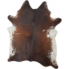 Cow Hide Rug | Dark Brown/Red | 4,52 sqm