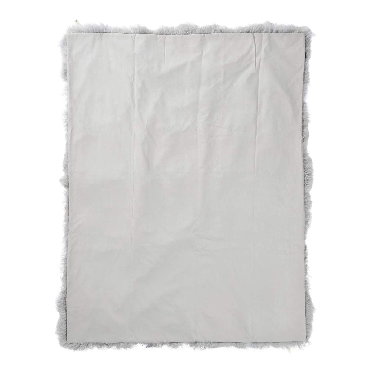 Throw of Curly Sheepskin | 140x180 cm Light Grey