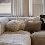 Angelite Cushion | Ø25 cm | Ø30 cm | Ø35 cm | Short Wool Black