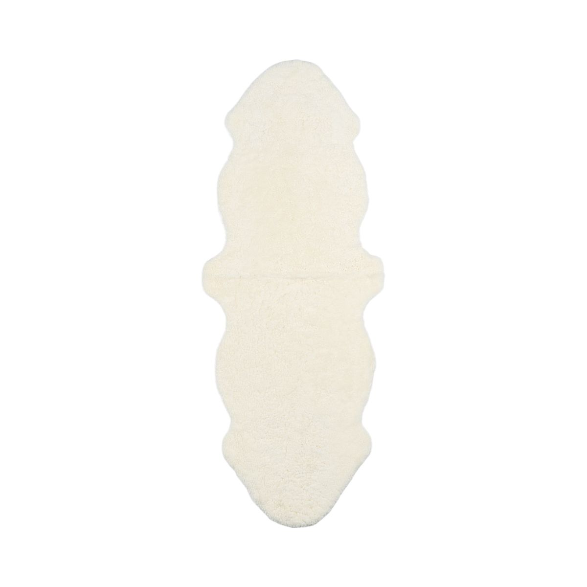 Double Sheepskin |Short Wool | New Zealand | 160x60 cm White