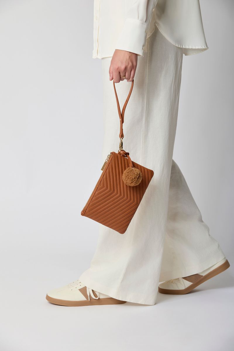 Helene Clutch Leather Brown