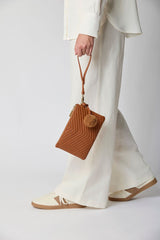 Helene Clutch Leather Brown