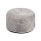 Round Moccasin Pouf | ø55xH36cm Silver Grey