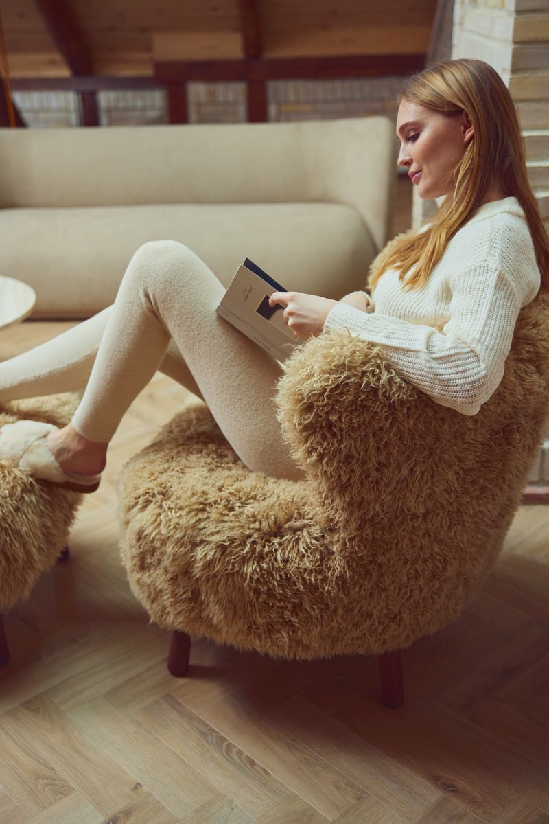 Emily Lounge Chair | Long Wool