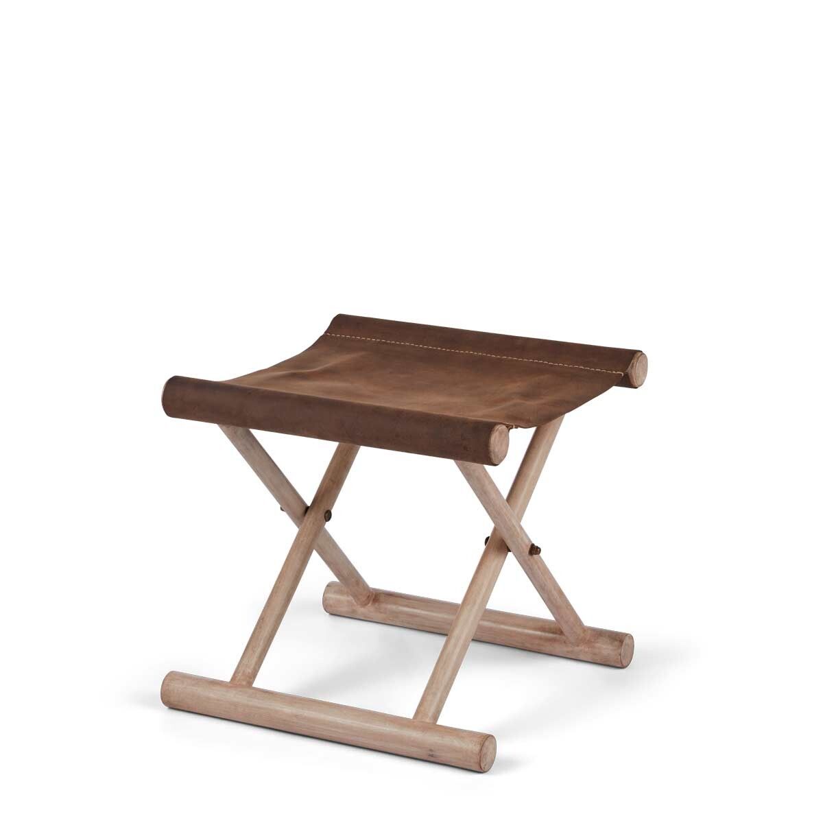 Calf leather Stool 40x40x33 cm