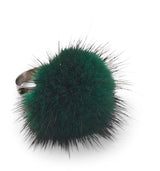 Ring Pom Pom Grass Green