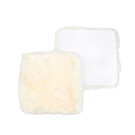 Seat Cover | With Backing | Long Wool | New Zealand | 40x40 cm Ivory