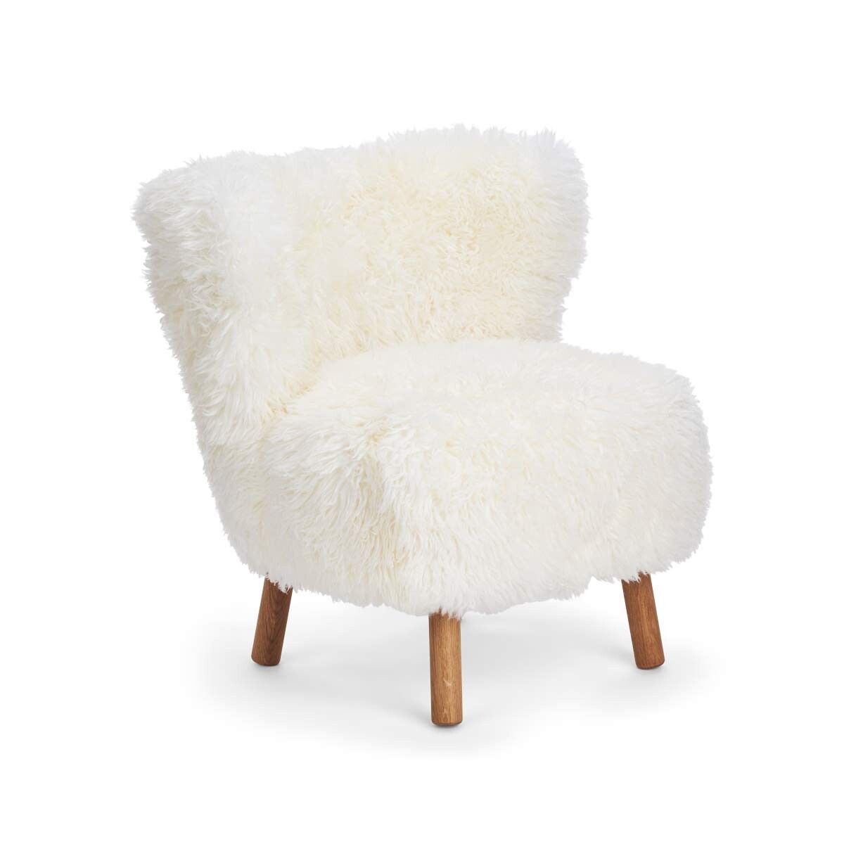 Emily Lounge Chair | Curly Long Wool