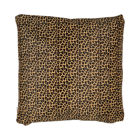 Premium Cowhide Cushion | Doublesided | Pattern  Yellow/Brown/Black Leopard Print