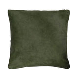 Premium Cowhide Cushion | Doublesided | Pattern  Khaki Green