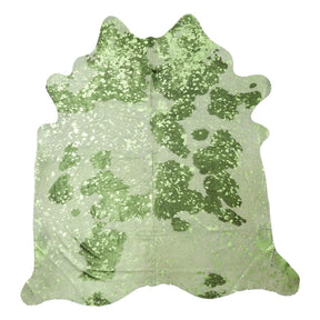 Cow Hide Rug | Shiney Green | 3,95 sqm