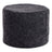 Short Wool Curly Sheepskin Pouf