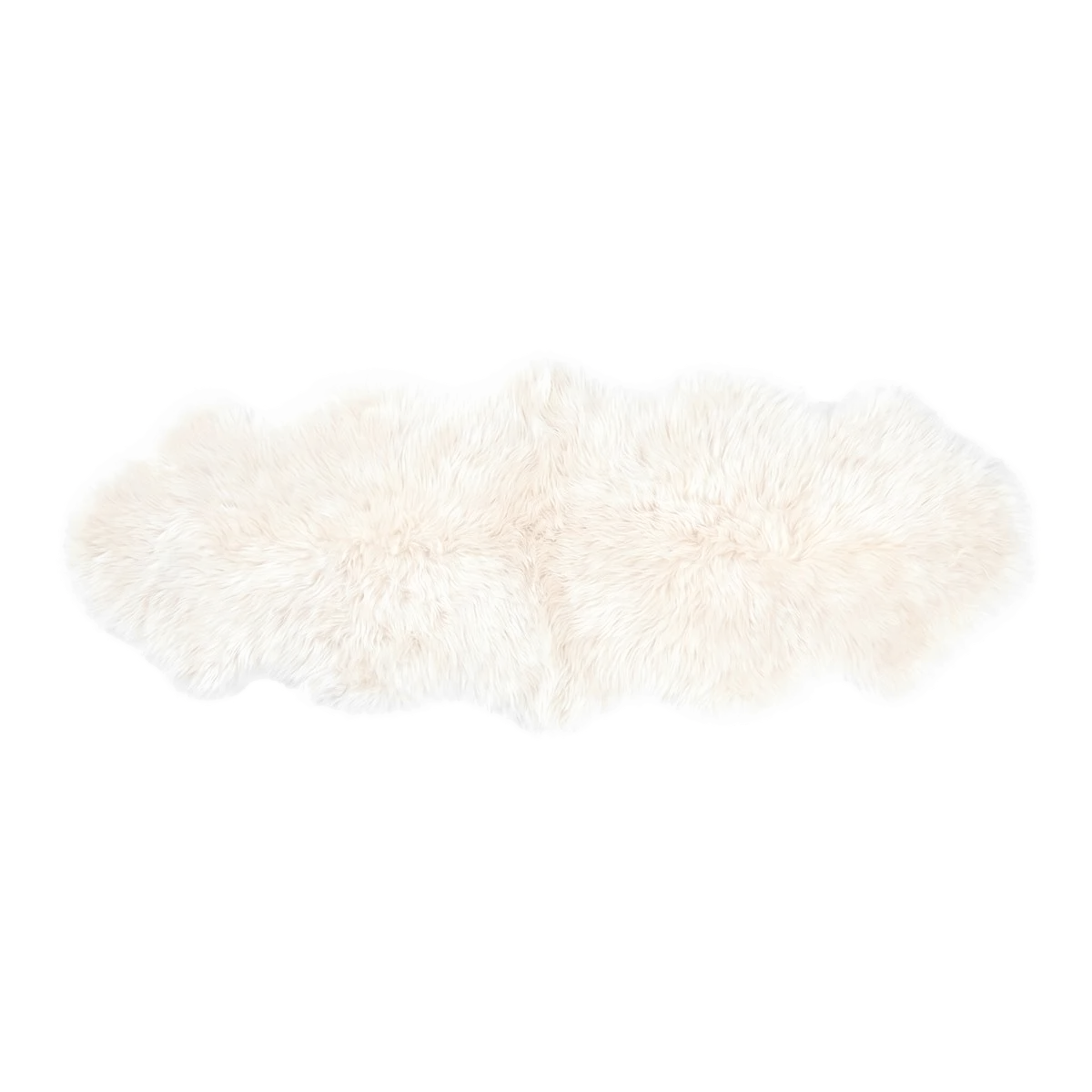 Fellvang Double Sheepskin | Long Wool | New Zealand | 160x60 cm Ivory
