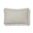 Short Wool Sheepskin Cushion | Two-sided |52x52 cm  | 34x52 cm  Silver/Ivory