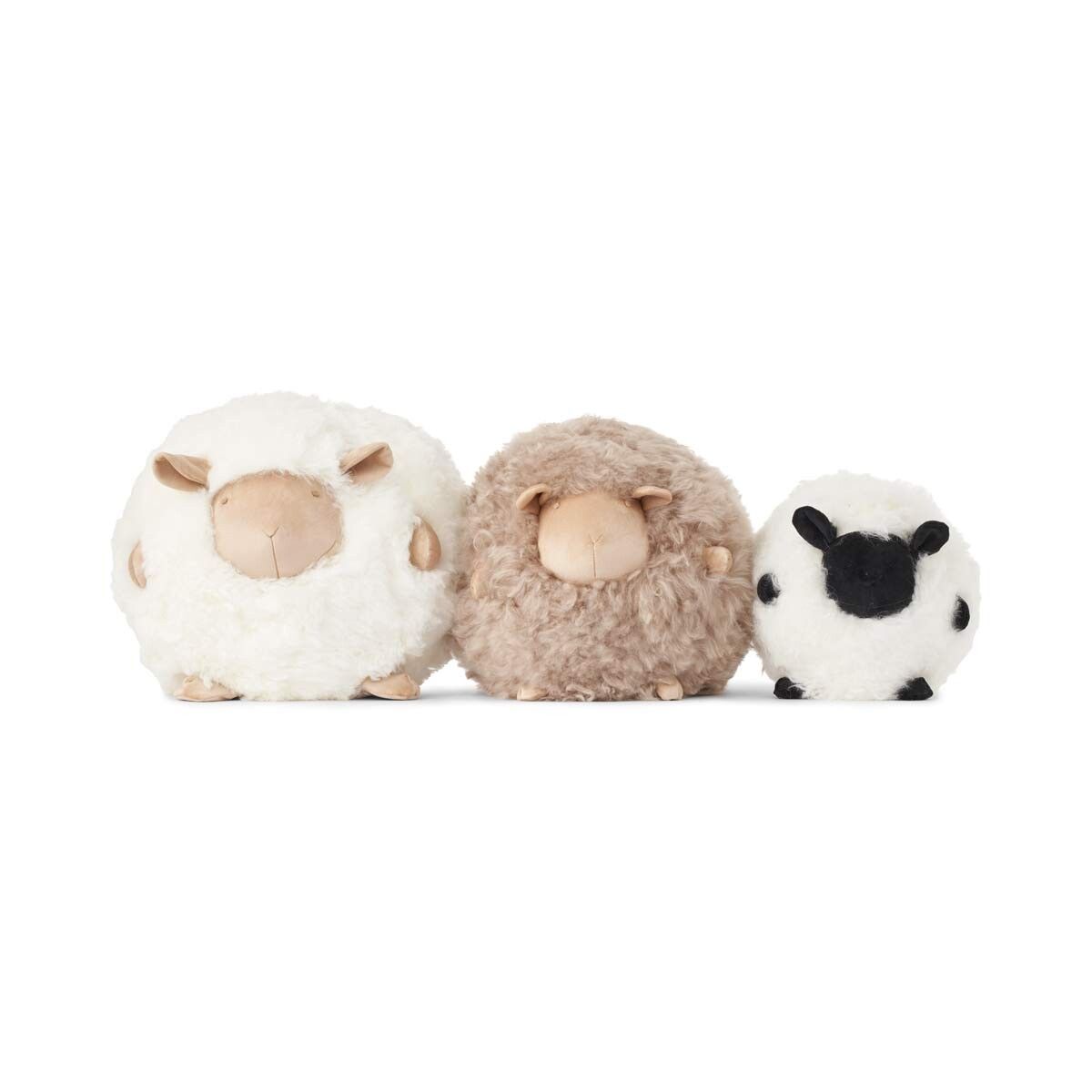 Cute Sheep Cushion | Ø30 cm  Beige/White