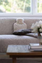 Sheepskin Hot Water Bottle | 37 x27 cm Light Grey